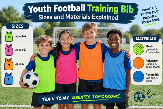 Youth Football Training Bib Sizes and Materials Explained