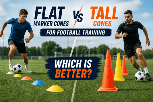 Flat Marker Cones vs Tall Cones for Football Training Which is Better - Football Mastery