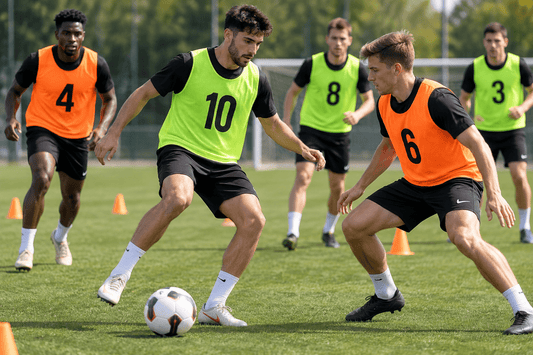 Numbered Football Bibs for Organised Training Drills Reviewed - Football Mastery