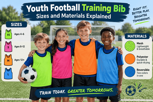 Youth Football Training Bib Sizes and Materials Explained - Football Mastery