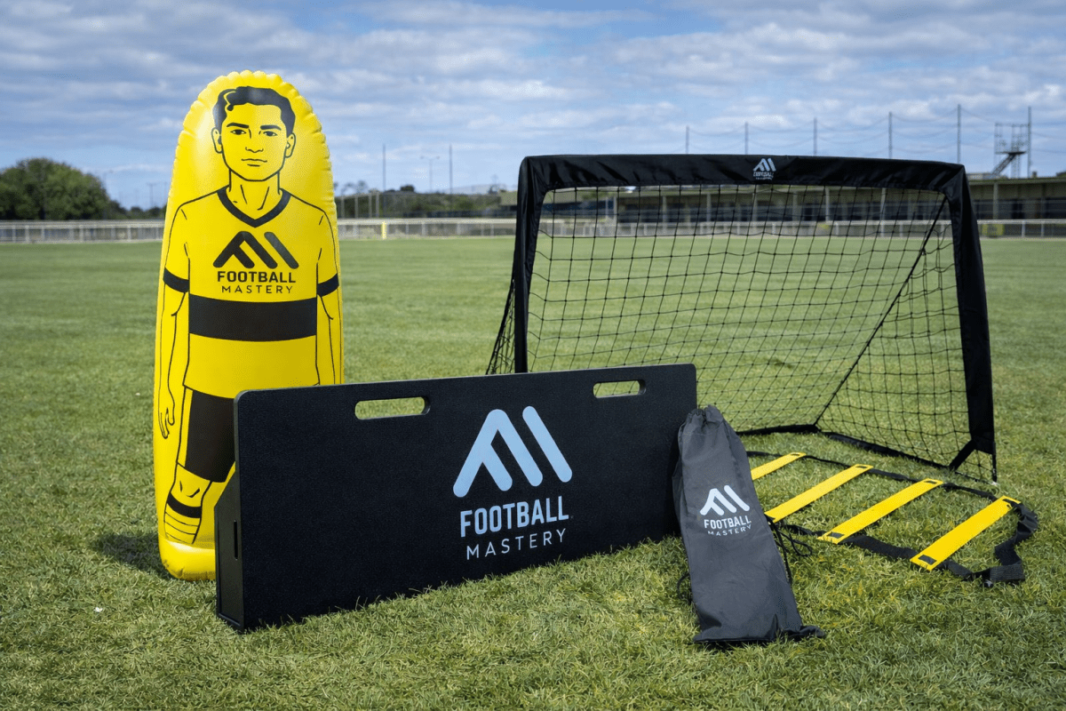Air Mannequin + Rebound Board + Mini Goal + Agility Ladder - Football Mastery