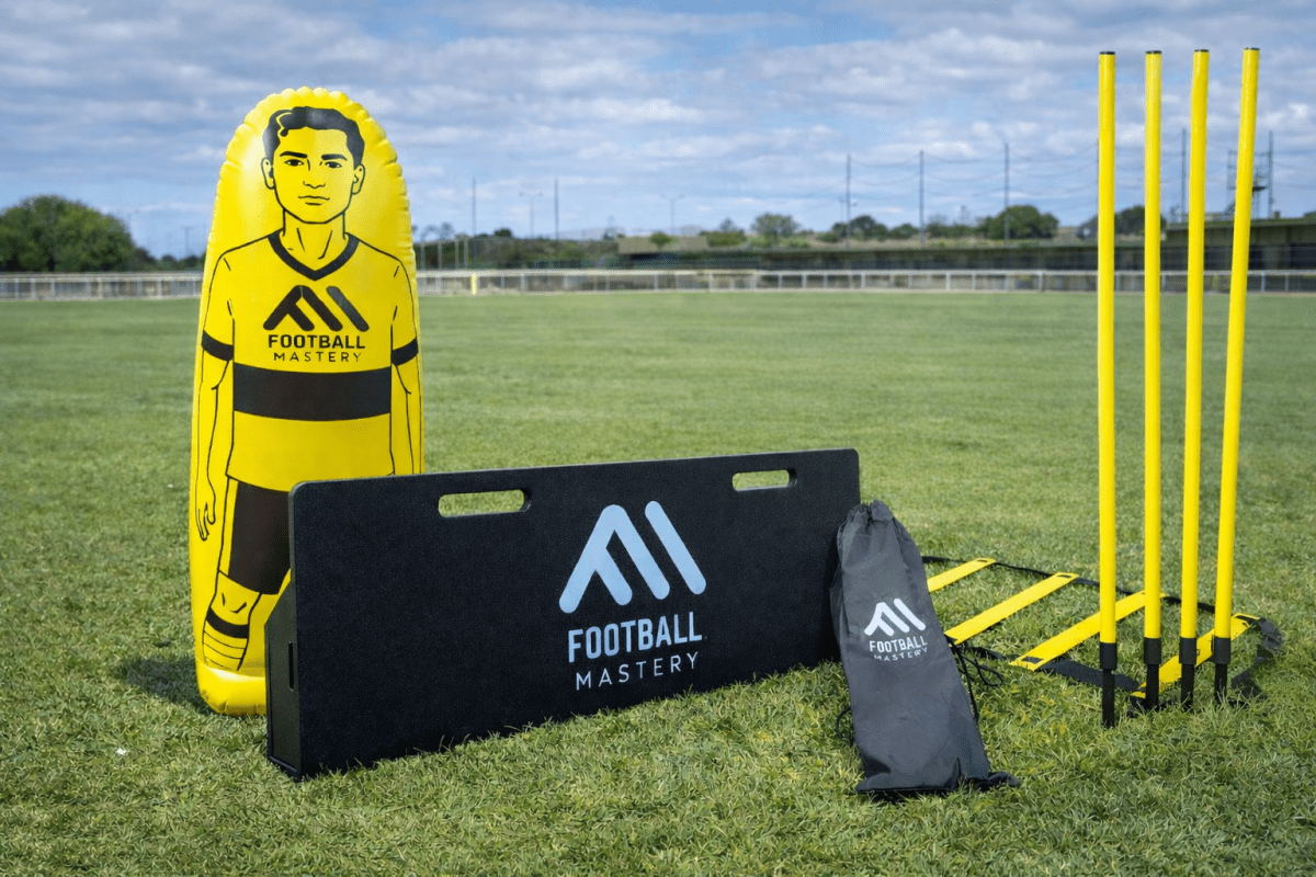 Air Mannequins + Rebound Board + Agility Ladder + Speed Poles - Football Mastery