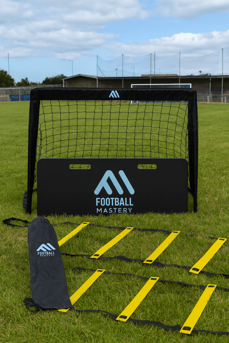 Mini Goal + Rebound Board + Ladder - Football Mastery