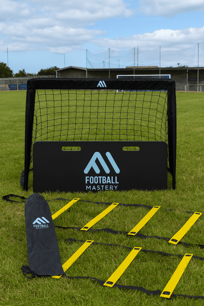 Mini Goal + Rebound Board + Ladder - Football Mastery
